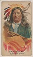 Spotted Tail, Blackfeet Sioux, insert card from the Indian Chiefs series (D35), issued by the Weber Baking Company, Weber Baking Company  American, Commercial color lithograph