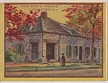 Old State House, Kingston, N. Y., collector card from the Famous Buildings series (D30), issued by the Weber Baking Company, Weber Baking Company American, Commercial color lithograph