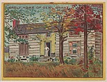 Early Home of Gen'l Grant, collector card from the Famous Buildings series (D30), issued by the Weber Baking Company, Weber Baking Company American, Commercial color lithograph