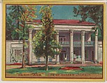 "Hermitage," Home of Andrew Jackson, collector card from the Famous Buildings series (D30), issued by the Weber Baking Company, Issued by Weber Baking Company, Commercial color lithograph
