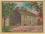 The Old Wayside Inn, collector card from the Famous Buildings series (D30), issued by the Weber Baking Company, Weber Baking Company American, Commercial color lithograph