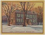 Van Cortlandt Mansion, collector card from the Famous Buildings series (D30), issued by the Weber Baking Company, Weber Baking Company American, Commercial color lithograph