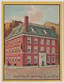 Fraunces' Tavern, N. Y. City, collector card from the Famous Buildings series (D30), issued by the Weber Baking Company, Weber Baking Company American, Commercial color lithograph