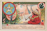 Oklahoma, postcard from the Cards of States series (D22), issued by the Cushman Bread Company, Cushman Bread Company  American, Commercial color lithograph
