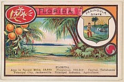 Florida postcard from the Cards of States series (D22), issued by the Cushman Bread Company, Cushman Bread Company  American, Commercial color lithograph