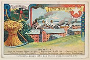 Minnesota, postcard from the Cards of States series (D22), issued by the Cushman Bread Company, Cushman Bread Company  American, Commercial color lithograph