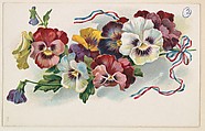 Card No. 2, floral post card verso, issued by Keller's Sweet Home Bread, Keller's Sweet Home Bread, Commercial color lithograph