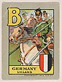 Germany, Uhlans, bakery insert from the European War Flip Cards series (D28), issued by the Welle-Boettler Bakery Company, Welle-Boettler Bakery Company American, Commercial color lithograph