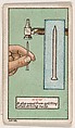 How to Stop Wood From Spliting When Driving Nails, No. 18, bakery insert card from the How To Do It series (D45), issued by the Welle-Boettler Bakery Company, Welle-Boettler Bakery Company American, Commercial color lithograph