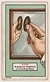 How to Measure Thickness of a Looking Glass, No. 13, bakery insert card from the How To Do It series (D45), issued by the Welle-Boettler Bakery Company, Welle-Boettler Bakery Company American, Commercial color lithograph