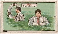 How to Use a Lifebuoy, No. 44, bakery insert card from the How To Do It series (D45), issued by the Welle-Boettler Bakery Company, Welle-Boettler Bakery Company American, Commercial color lithograph