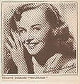 Paulette Goddard, bakery card from the Film Celebrities series (D31), issued by the Ward Baking Company, Ward Baking Company, Commercial photolithograph
