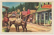 Old Mining Town, bakery card from the Nature's Splendor series (D39-7), issued by Bell Bakeries, Inc., Bell Bakeries, Inc. American, Commercial color lithograph