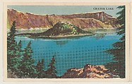 Crater Lake, bakery card from the Nature's Splendor series (D39-7), issued by Bell Bakeries, Inc., Bell Bakeries, Inc. American, Commercial color lithograph