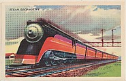 Steam Locomotive, bakery card from the Speed Pictures series (D39-8), issued by Bell Bakeries, Inc., Bell Bakeries, Inc. American, Commercial color lithograph