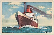 Transatlantic Liner, bakery card from the Speed Pictures series (D39-8), issued by Bell Bakeries, Inc., Bell Bakeries, Inc. American, Commercial color lithograph