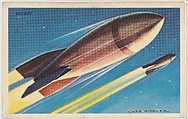 Rocket, bakery card from the Speed Pictures series (D39-8), issued by Bell Bakeries, Inc., Bell Bakeries, Inc. American, Commercial color lithograph