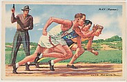 Man (Runner), bakery card from the Speed Pictures series (D39-8), issued by Bell Bakeries, Inc., Bell Bakeries, Inc. American, Commercial color lithograph