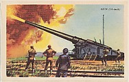 Gun (16-inch), bakery card from the Speed Pictures series (D39-8), issued by Bell Bakeries, Inc., Bell Bakeries, Inc. American, Commercial color lithograph