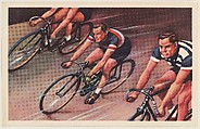 Bicycle Rider, bakery card from the Speed Pictures series (D39-8), issued by Bell Bakeries, Inc., Bell Bakeries, Inc.  American, Commercial color lithograph