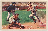 Base Runner, bakery card from the Speed Pictures series (D39-8), issued by Bell Bakeries, Inc., Bell Bakeries, Inc. American, Commercial color lithograph