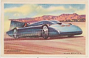 Automobile, bakery card from the Speed Pictures series (D39-8), issued by Bell Bakeries, Inc., Bell Bakeries, Inc. American, Commercial color lithograph