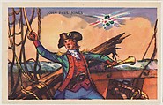 John Paul Jones, bakery card from the Frontiers of Freedom series (D39-4), issued by the Gordon Bread Company, Gordon Bread Company American, Commercial color lithograph