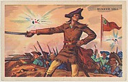 Bunker Hill, bakery card from the Frontiers of Freedom series (D39-4), issued by the Gordon Bread Company, Gordon Bread Company American, Commercial color lithograph