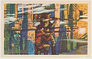 Battle of the Alamo, bakery card from the Frontiers of Freedom series (D39-4), issued by the Gordon Bread Company, Gordon Bread Company American, Commercial color lithograph