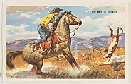 Quarter Horse, bakery card from the Horses series (D39-5), issued by the Gordon Bread Company, Gordon Bread Company American, Commercial color lithograph