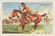 The Mustang, bakery card from the Horses series (D39-5), issued by the Gordon Bread Company, Gordon Bread Company  American, Commercial color lithograph