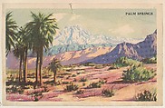 Palm Springs, bakery card from the Nature's Splendor series (D39-7), issued by the Gordon Bread Company, Gordon Bread Company  American, Commercial color lithograph