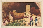Cliff Dwellers, bakery card from the Nature's Splendor series (D39-7), issued by the Gordon Bread Company, Gordon Bread Company  American, Commercial color lithograph