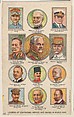 Leaders of Contending Armies and Navies in World War, bakery card from the Historical Picture Cards series (D42), issued by Liberty Baking Company, Liberty Baking Company American, Commercial color lithograph