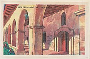 San Fernando, Rey De España, bakery card from the Missions series (D39-6), issued by the Gordon Bread Company, Gordon Bread Company  American, Commercial color lithograph