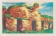Nuestra Señora De La Soledad, bakery card from the Missions series (D39-6), issued by the Gordon Bread Company, Gordon Bread Company American, Commercial color lithograph