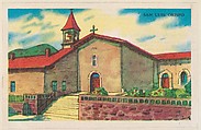 San Luis Obispo, bakery card from the Missions series (D39-6), issued by the Gordon Bread Company, Gordon Bread Company American, Commercial color lithograph