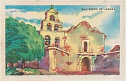 San Diego De Alcalá, bakery card from the Missions series (D39-6), issued by the Gordon Bread Company, Gordon Bread Company  American, Commercial color lithograph
