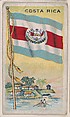 Costa Rica, bakery card from the Flags series (D34), issued by the Ward-Mackey Company, Ward-Mackey Company American, Commercial color lithograph