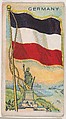 Germany, bakery card from the Flags series (D34), issued by the Ward-Mackey Company, Ward-Mackey Company American, Commercial color lithograph