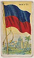 Hayti, bakery card from the Flags series (D34), issued by the Ward-Mackey Company, Ward-Mackey Company American, Commercial color lithograph