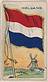 Holland, bakery card from the Flags series (D34), issued by the Ward-Mackey Company, Ward-Mackey Company American, Commercial color lithograph