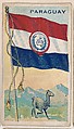 Paraguay, bakery card from the Flags series (D34), issued by the Ward-Mackey Company, Ward-Mackey Company American, Commercial color lithograph