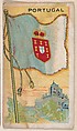 Portugal, bakery card from the Flags series (D34), issued by the Ward-Mackey Company, Ward-Mackey Company American, Commercial color lithograph