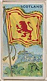 Scotland, bakery card from the Flags series (D34), issued by the Ward-Mackey Company, Ward-Mackey Company American, Commercial color lithograph