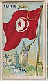 Tunis, bakery card from the Flags series (D34), issued by the Ward-Mackey Company, Ward-Mackey Company American, Commercial color lithograph