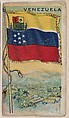Venezuela, bakery card from the Flags series (D34), issued by the Ward-Mackey Company, Ward-Mackey Company American, Commercial color lithograph