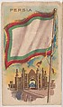 Persia, bakery card from the Flags series (D34), issued by the Weber Baking Company, Weber Baking Company  American, Commercial color lithograph