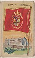 Spain, Royal Standard, bakery card from the Flags series (D34), issued by the Weber Baking Company, Weber Baking Company  American, Commercial color lithograph