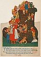 There was an old woman who lived in a shoe, bakery card from the Mother Goose Toys series (D54), issued by the Chesapeake Baking Company, Chesapeake Baking Company, Commercial color lithograph